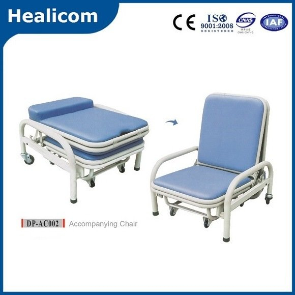 Dp-AC002 chaise d'accompagnement médical pliable chaise d'accompagnement d'hôpital