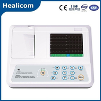 Machine d'électrocardiographe ECG numérique portable à 3 canaux de l'équipement médical de l'hôpital HE-03B avec des prix bon marché