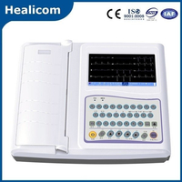Appareil d'ECG (électrocardiogramme) numérique portatif médical à 12 canaux HE-12A
