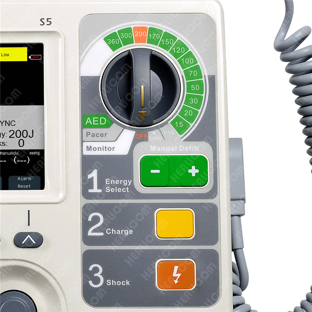 Moniteur de défibrillateur cardiaque externe automatisé par AED d'urgence portable S5