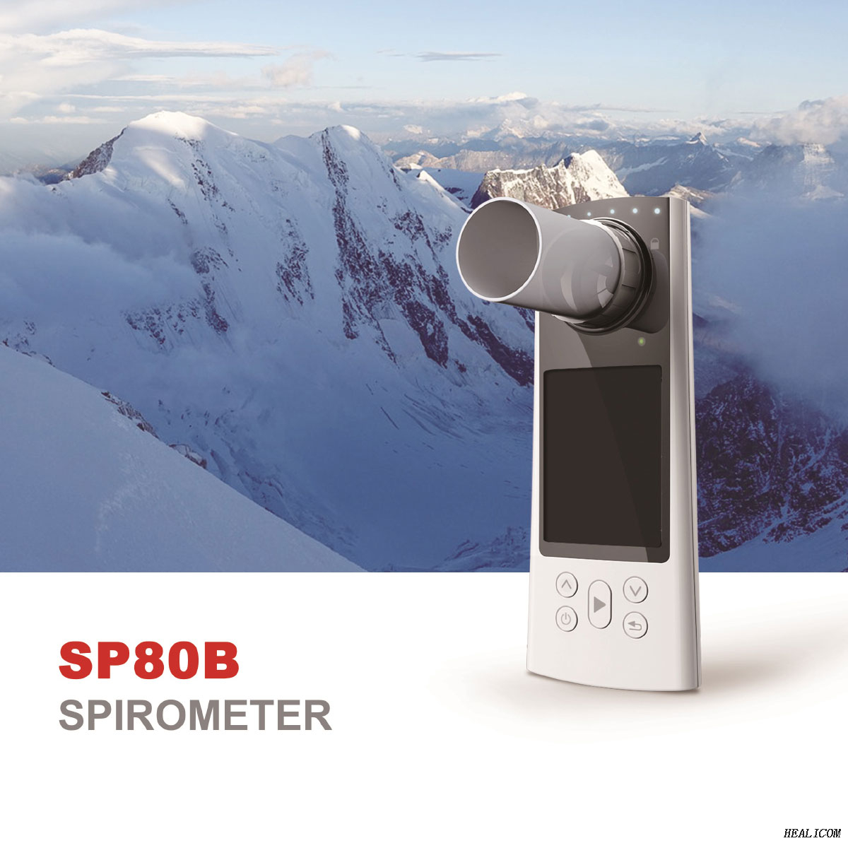 Le moins cher HSP80B analyseur de tests de fonction pulmonaire spiromètre portable appareils de test pulmonaire de spirométrie